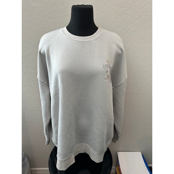 WILD FABLE | Monte Carlo Floral Graphic Sweatshirt Gray | Size Large - Picture 2 of 7